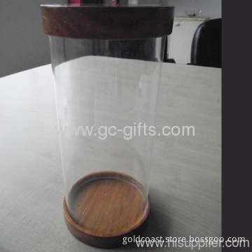 Cylindrical And Useful Acrylic Display Case 